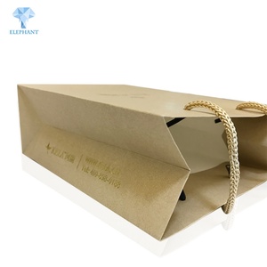 Bolsa de Papel para Regalo con Diseño Personalizado, Bolsa de Papel Kraft Marrón Artesanal con Asa - Product Image 4