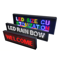 Écran LED couleur P10, panneau publicitaire numérique programmable avec contrôle Wi-Fi via application, 512 pixels SMD pour magasin