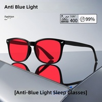 Lunettes de jeu pour ordinateur à verres rouges anti-lumière bleue et protection UV, design carré, pour favoriser le sommeil, avec motif clou de riz et effet diamant