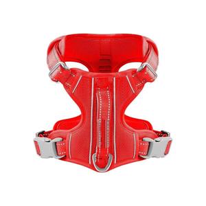 <span class=keywords><strong>Harnais</strong></span> pour grand <span class=keywords><strong>chien</strong></span> en matériau réfléchissant ultra-résistant, collier d'entraînement éducatif, étiquette d'identification pour promenade de grands chiens - Product Image 4
