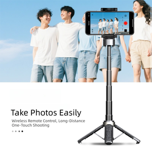 Nuevo <span class=keywords><strong>Mini</strong></span> Trípode Plegable para Selfies 360 2026 °   Control Remoto Inalámbrico Giratorio Antivibración para Todos los Teléfonos Móviles - Product Image 2