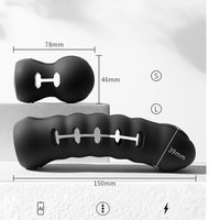SM Elektroschock 10 Vibrationsmodi Ferngesteuerter Mundknebel Silikon Erwachsenenspielzeug Ball Gag Deep Throat Open Mouth Plug