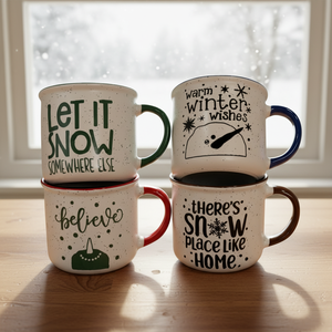 Christmas Porcelain <b>Mugs</b>-Eco-Friendly Gift <b>Box</b> Set for Friends Dishwasher & Microwave Safe Food Safe & Reusable Party & Home Use - Product Image 2