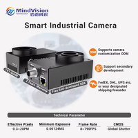 Caméra intelligente MindVision ITAE133GC/M 1,3 MP à obturateur global, Intel N4120, 4 Go, 64 Go, HDMI, USB 3.0, RS232 pour robot de vision d'inspection AOI