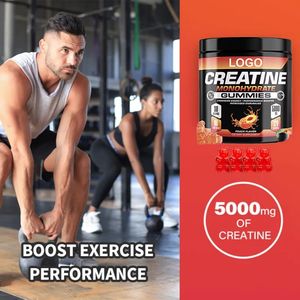 Gummies creatate 5000 mg טעם מנגו 120 טעם מנגו טבעוני ללא סוכר תוספת צ 'לודים טבעוני לשגרה יומית - Product Image 3