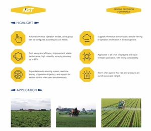 ระบบควบคุมการฉีดพ่นแบบดิจิตอล NST Spray100 พร้อมเซ็นเซอร์ GPS ควบคุมอัตราการฉีดพ่นแบบปรับได้ 9-36V สำหรับเครื่องพ่นยาทางการเกษตร - Product Image 3