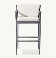 Meubles de jardin, de terrasse, d'hôtel, de plage, de piscine, de bar en aluminium faits à la main, de luxe moderne, résistants aux intempéries, couleur personnalisée