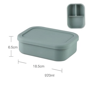 Hộp Cơm Trưa Bằng <span class=keywords><strong>Silicon</strong></span> Loại Thực Phẩm Không Chứa Bpa Hộp Bento Di Động Cho Trẻ Em Hộp Đựng Thực Phẩm Chống Tràn Bằng <span class=keywords><strong>Silicon</strong></span> Có 3 Ngăn - Product Image 5