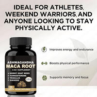 Capsules de Maca Premium Tout-en-un en Promotion OEM avec Ashwagandha, Ginseng, Tribulus et Miel de Chèvre pour la Vitalité Masculine
