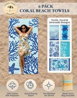 Oversized Turkish Beach Towels Quick Dry, Sand Free Towels with Travel Bags, 39x71 Inch, Lightweight