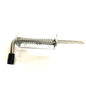 Pasador de resorte industrial de acero cincado para puerta de remolque, perno de barril con resorte - Product Image 3