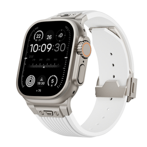 Cinturino Sportivo in Silicone di Lusso Personalizzato per Iwhtch, Fascia da Polso Traspirante in Gomma con Connettore in Metallo per <span class=keywords><strong>Apple</strong></span> <span class=keywords><strong>Watch</strong></span> Ultra 2, Serie <span class=keywords><strong>5</strong></span> 6 7 8 SE - Product Image 3