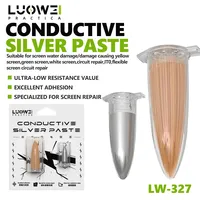 Pâte conductrice d'argent nano flexible LUOWEI LW-327 pour réparation de circuits d'écran de téléphone portable, pâte de restauration de circuits d'écran