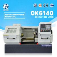 Torno CNC de Servicio Pesado CK6140 Fanuc/GSK de 380V, Torno de Cama Plana para Mecanizado de Piezas de Eje y Disco Metálicos