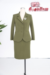 Traje Formal de Dos Piezas para Mujer, Chaqueta y Vestido, Estilo Africano, Impermeable, Transpirable, 100% Poliéster - Product Image 4