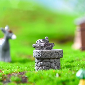 Mousse Micro Paysage Figurine Simulation Rétro <span class=keywords><strong>Pierre</strong></span> Rouleau <span class=keywords><strong>Moulin</strong></span> Modèle Décoration Miniature <span class=keywords><strong>Jardin</strong></span> Décor - Product Image 5