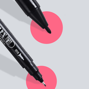 Bolígrafos de dibujo de secado rápido de doble punta, marcador de pintura permanente para papel de madera, caligrafía, álbum de recortes, escritura DIY, embalaje Suelto - Product Image 2