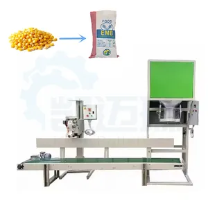 Automatisches Wiegen Verpackung Haustierfutter Futtersalz Zuckerpellet Dünger Granulat 5kg 15kg 25kg 50kg Reisbeutelverpackungsmaschine