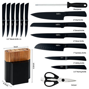 Hot Sale 15-Piece High Carbon Kitchen Chef <b>Knife</b> <b>Set</b> Stainless Steel Kitchen <b>Knife</b> <b>Set</b> with <b>Knife</b> Holder - Product Image 6