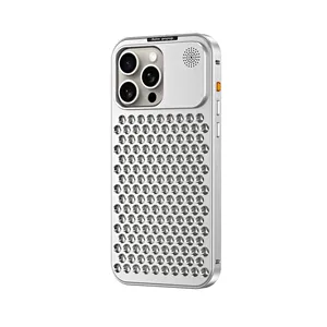 New Popular Metal Shockproof Aluminum Alloy cooling mobile phone case for iphone 15 14 13 12 11 pro max protective case