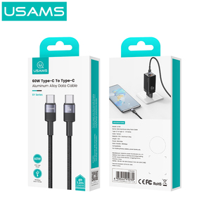 <span class=keywords><strong>Cable</strong></span> de Carga Rápida USAMS SJ724, 60W PD, <span class=keywords><strong>Tipo</strong></span> <span class=keywords><strong>C</strong></span> a <span class=keywords><strong>Tipo</strong></span> <span class=keywords><strong>C</strong></span>, Transferencia de Datos, <span class=keywords><strong>Cable</strong></span> de Datos para Teléfono Móvil, Venta al Por Mayor, en Stock - Product Image 6