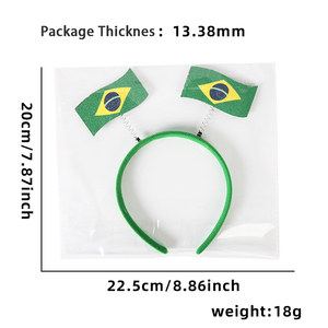 Diadema con bandera, impresión digital, foto realista <span class=keywords><strong>de</strong></span> bandera nacional, sin piezas metálicas, segura - Product Image 1