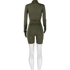 Nuovi Arrivi: Tuta Corta Sexy e Aderente per Yoga, Jumpsuit a Maniche Lunghe per Donne, Body da Palestra - Product Image 1