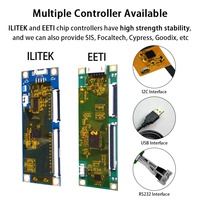 Écran tactile I2C de 12.1 pouces Panneau d'écran tactile capacitif projeté par USB (PCAP), Kit de superposition d'écran tactile