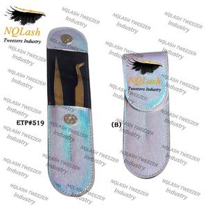 Pinzas de extensión de pestañas brillantes de Color blanco perfecto Bolsa/Nuevas pinzas de extensión de pestañas EE. UU. - Product Image 1