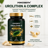 Fabricant de compléments alimentaires Urolithin A, marque privée, OEM, ODM, capsules d'Urolithin A 1000 mg, soutien énergétique cellulaire