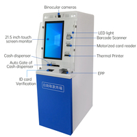 Distributeur de billets ATM en métal HungHui, terminal de paiement par dépôt, accepteur de billets, écran tactile capacitif 10 points, service en libre-service