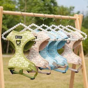 Set Harnesses Anjing Custom dengan Pola <span class=keywords><strong>Jacquard</strong></span> Personalisasi, Sesuai dengan Tali dan Kalung Anjing Mewah, Harnesses Anjing Anti Tarik - Product Image 1