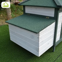Poulailler de poulet en bois, maison avec course