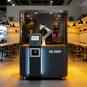 JIAXIN - Máquina Expendedora <span class=keywords><strong>de</strong></span> Café Comercial con Robot Colaborativo <span class=keywords><strong>de</strong></span> 6 Ejes Totalmente Automático las 24 Horas, <span class=keywords><strong>Limpieza</strong></span> Automática, Pantalla Táctil <span class=keywords><strong>de</strong></span> 27 Pulgadas - Product Image 1