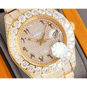 Montre mécanique en acier inoxydable 316 avec technologie d'incrustation de diamants supérieure, dotée d'un mouvement automatique haut de gamme pour hommes - Product Image 2