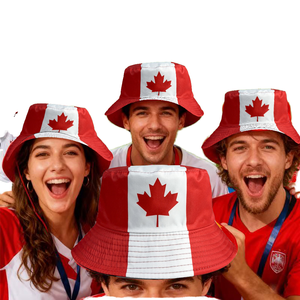 Sombrero de Pescador con Diseño de la Competencia Mundial de Fútbol 2026, Patrón de EE. UU., Canadá y México, Informal, para Pesca, Primavera, Verano, Aire Libre, para Fanáticos del Equipo, Unisex - Product Image 1