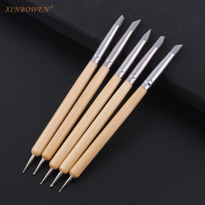 Xinbowen 5 Cái Set Điêu Khắc Gốm Polymer Đất Sét Chấm Công Cụ Cao Su Brush Art Mô Hình Công Cụ Cho Nail Và Craft - Product Image 5