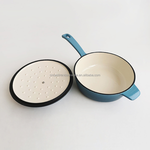 2025 nouvelle casserole de soupe au four hollandais <span class=keywords><strong>en</strong></span> émail Offres Spéciales ustensiles de cuisine <span class=keywords><strong>en</strong></span> <span class=keywords><strong>fonte</strong></span> avec couvercle - Product Image 3