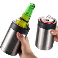 Refroidisseur de canettes de bière en acier inoxydable à isolation sous vide, personnalisable Tiktac, 12 oz, vierge pour sublimation