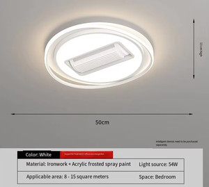 Ventilatore da Soffitto LED Moderno con Luce per Hotel, Camera da Letto, Soggiorno, Studio, Ufficio Domestico, Lampada da Soffitto Silenziosa Senza Pale con Ventilatore Integrato - Product Image 4