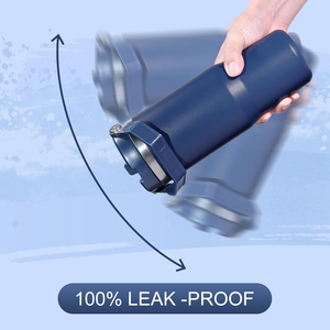 Botella de Bebidas Calientes Portátil de Acero Inoxidable al Vacío de 30 Oz <span class=keywords><strong>con</strong></span> Logotipo Personalizado, Tapa Abatible <span class=keywords><strong>con</strong></span> Asa y Pajita para Fiestas y Uso en la Oficina - Product Image 5