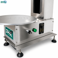 Nouvelle machine à décorer les gâteaux d'anniversaire automatique ZL-MD6, entièrement en acier inoxydable, commande par bouton, pour glaçage et lissage de crème, 4-12 pouces