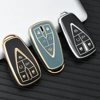Housse de clé de voiture en TPU à 5 boutons pour Changan CS35 PLUS CS75PLUS CS55PLUS Eado UNI-T Oushang X5 X7 EV Noir Haute Qualité