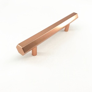 2025-2026 Foshan Handle <strong>Knob</strong> Kosin Factory MLP34 Aluminium Solid Alloy Furniture Cabinet <strong>Drawer</strong> <strong>Rose</strong> <strong>Gold</strong> T Bar Pull Handle - Product Image 3