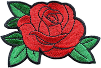Patch personnalisé petite fleur de rose patchs de transfert de chaleur broderie