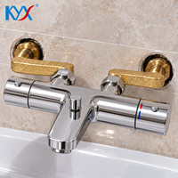 Adaptateur coudé à large déport en acier inoxydable chromé pour robinet de douche de salle de bain