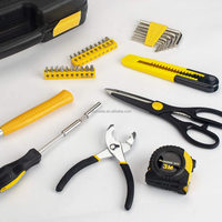 Ensemble complet d'outils pour la famille en acier à haute teneur en carbone, 39 pièces, comprenant une clé électrique, réparation ménagère, garantie 1 an, OEM