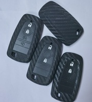 Housse de clé de voiture en Silicone souple, étuis générique en Fiber de carbone, porte-clés intelligent, pour Renault, pièces