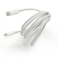 Câble de Charge USB-C vers USB-C avec Blindage Tressé, Charge Rapide 3.1A, Longueur 1m/2m, Compatible iPhone et Ordinateur