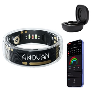 Bague Intelligente en Cristal Saphir 2026 : Suivi Santé, Fitness et Sommeil, Moniteur de Fréquence Cardiaque, Compatible iOS et Android - Product Image 3